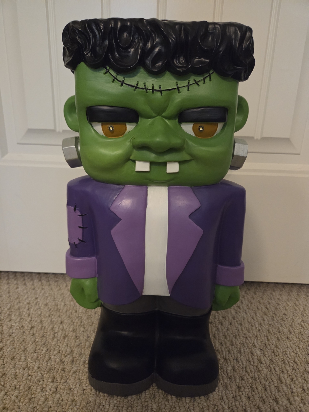 Green Frankenstein Figure Kids Toy - Purple Jacket